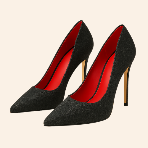 Escarpins JANA - Talon Aiguille 14cm Bicolor Noir