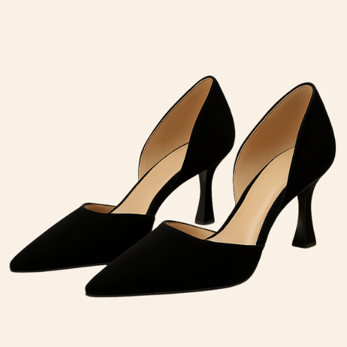 Escarpins SOLÉA - Talon 6cm Cuir Noir