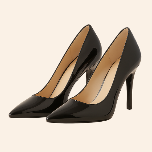 Escarpins ROMY - Talon Aiguille 8cm Bout Pointu Noir