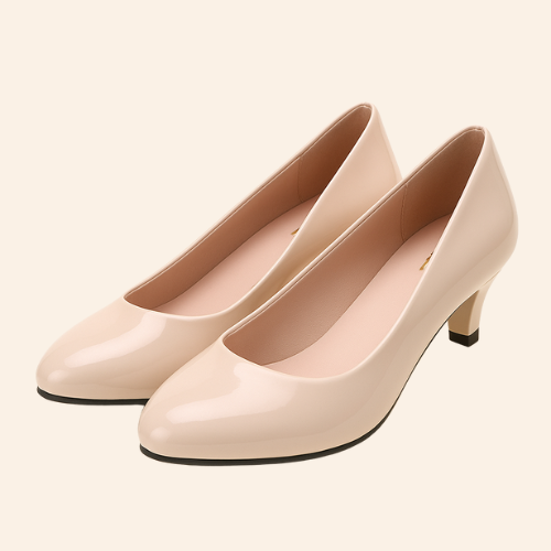 Escarpins LYA - Petit Talon 5,5cm Beige