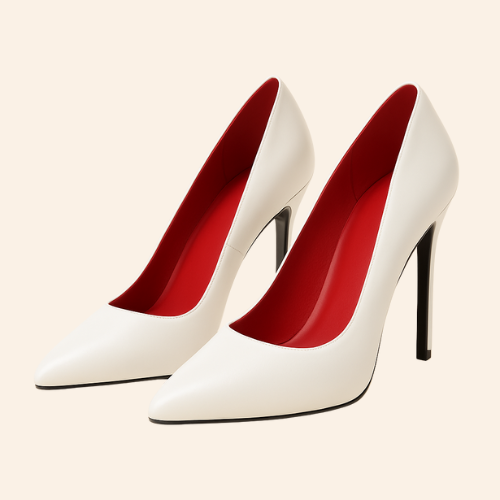 Escarpins VÉRA - Talon Aiguille 14cm Bicolor Blanc