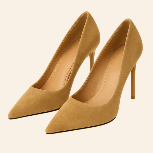 Escarpins NAËLLE - Talon Aiguille 9cm Bout Pointu Khaki