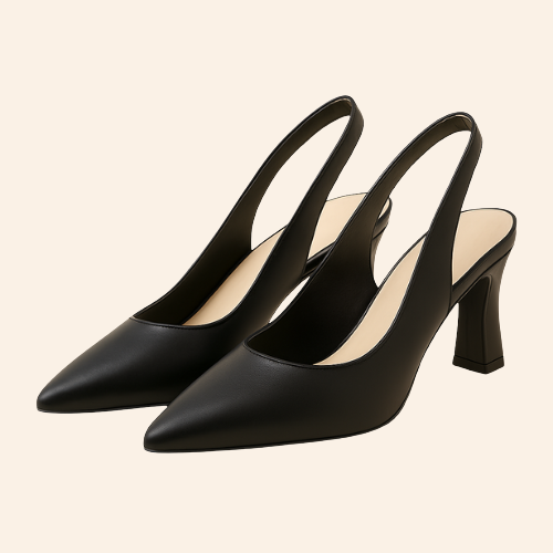 Escarpins ÉLÉONORE - Talon Carré 7cm Noir