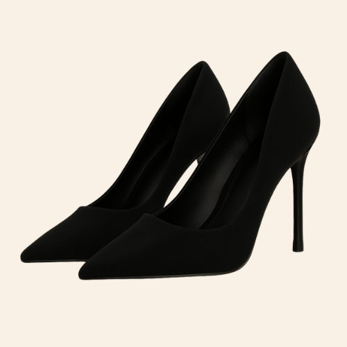 Escarpins LÉORA - Talon Aiguille 8cm Noir