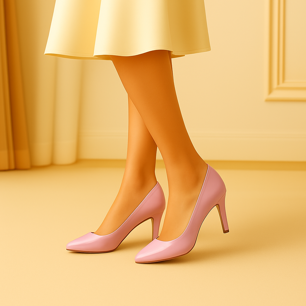 Escarpins CAMILLE - Talon Aiguille 8cm Bout Pointu Rose