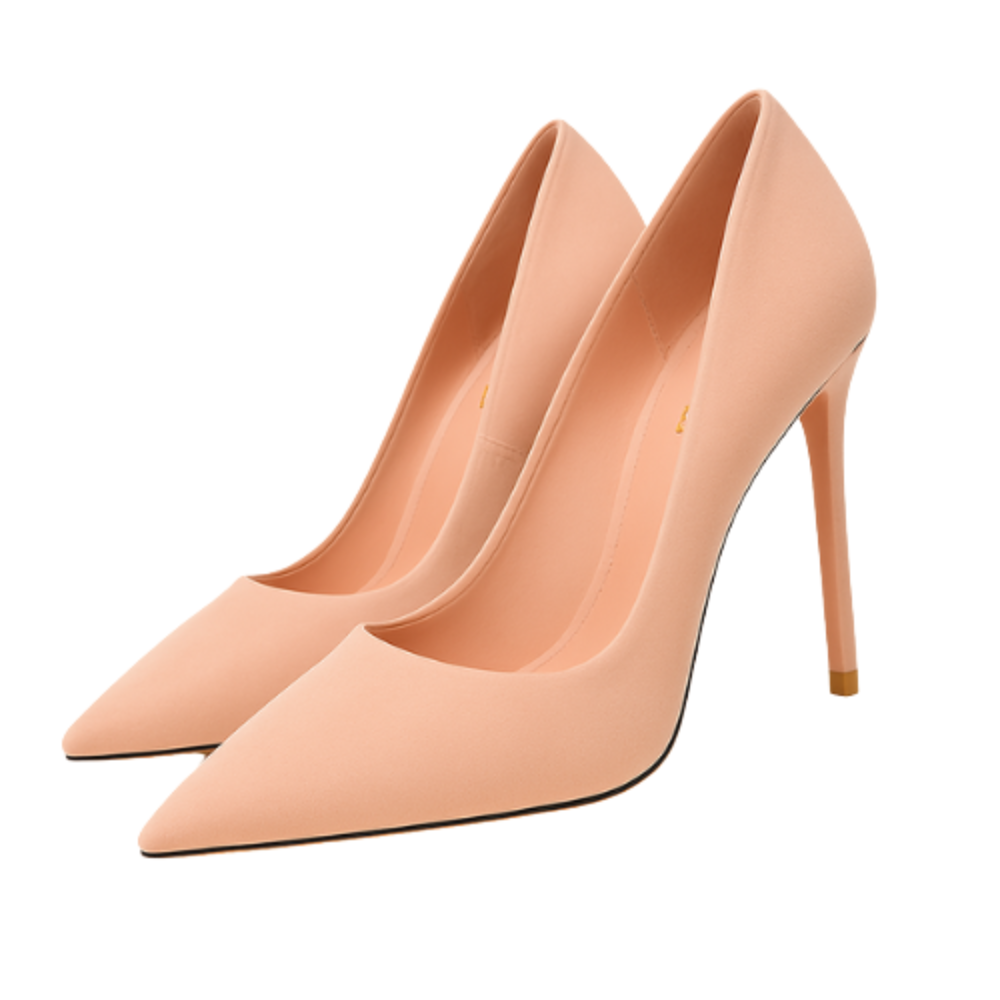 Escarpins ISAURE - Talon Aiguille 9cm Bout Pointu Rose