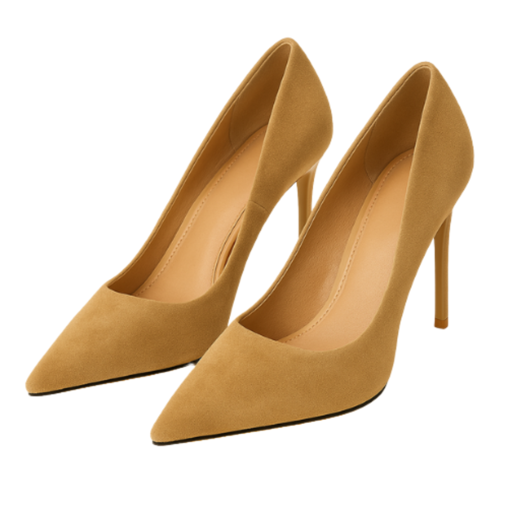 Escarpins NAËLLE - Talon Aiguille 9cm Bout Pointu Khaki