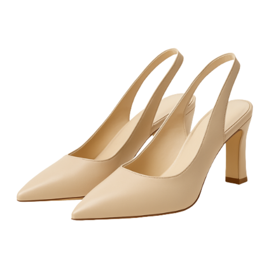 Escarpins ÉLISE - Talon Carré 7,5cm Abricot