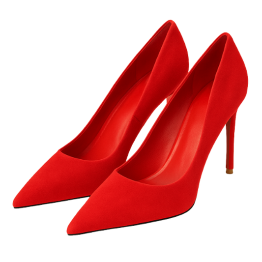 Escarpins SELENA - Talon Aiguille 9cm Bout Pointu Rouge