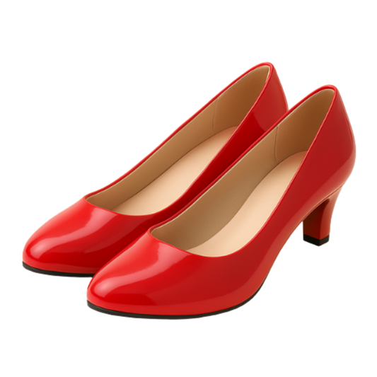 Escarpins JUNE - Petit Talon 5,5cm Rouge