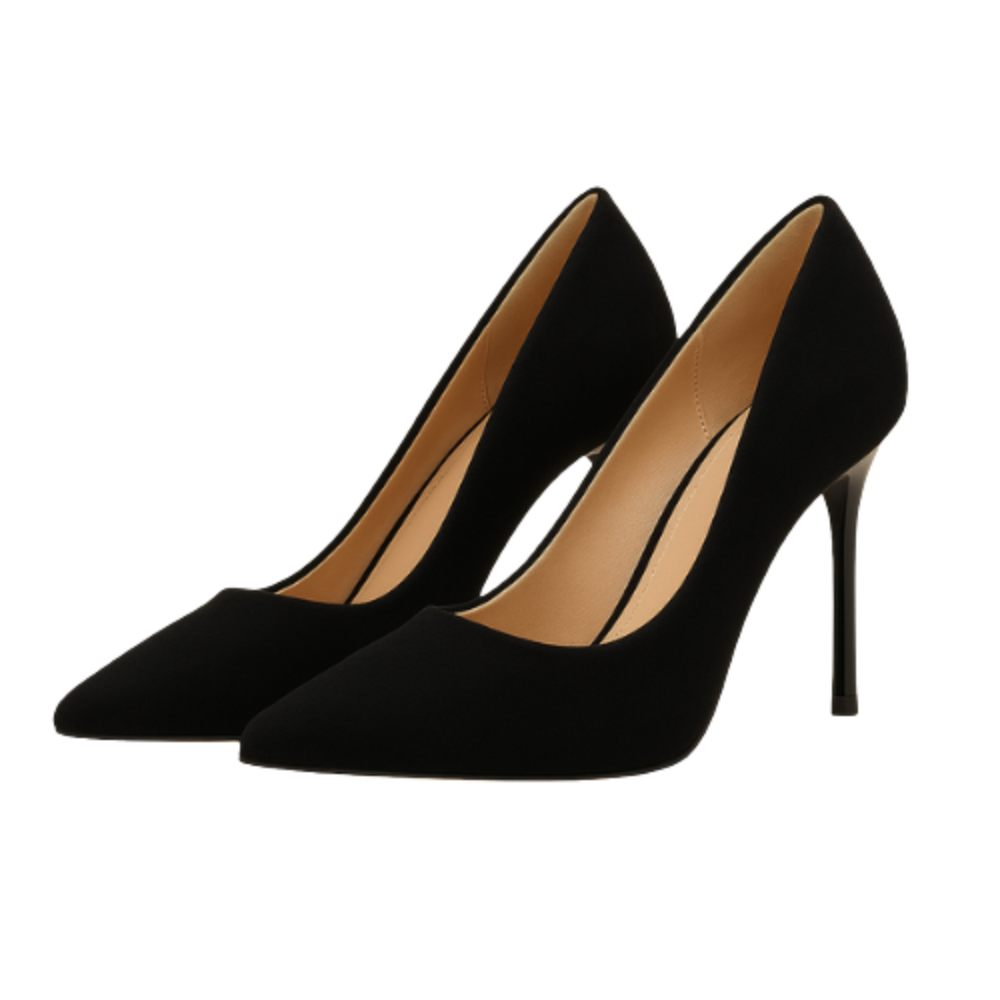 Escarpins AYLA - Talon Aiguille 10cm Noir