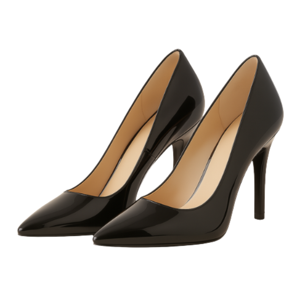 Escarpins ROMY - Talon Aiguille 8cm Bout Pointu Noir