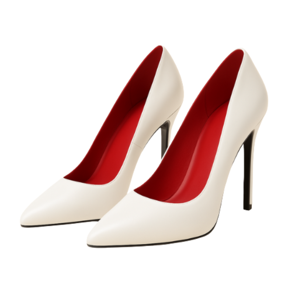 Escarpins VÉRA - Talon Aiguille 14cm Bicolor Blanc