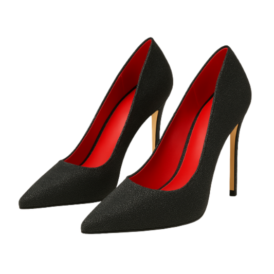 Escarpins SYLIA - Talon Aiguille 14cm Bicolor Noir