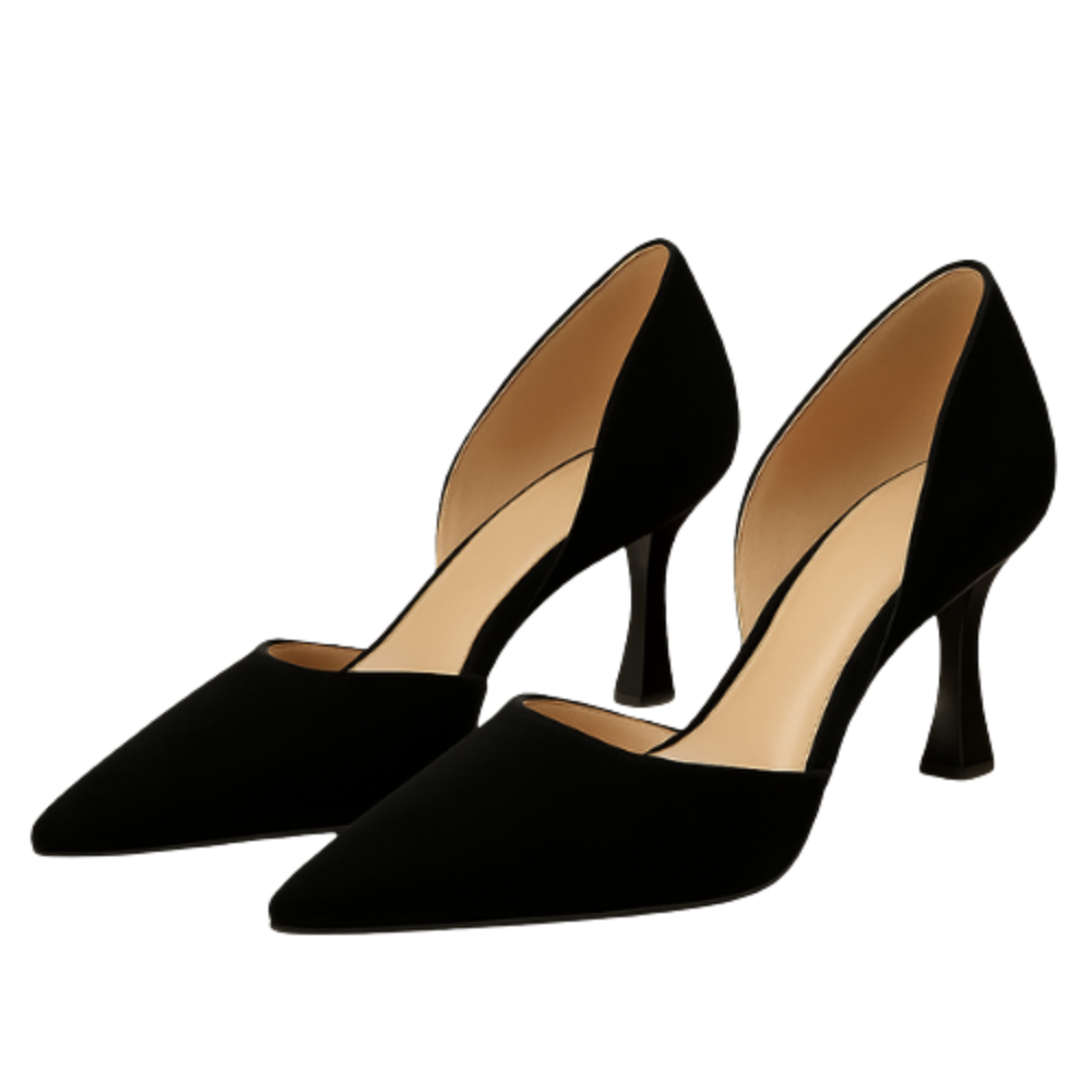 Escarpins SOLÉA - Talon 6cm Cuir Noir