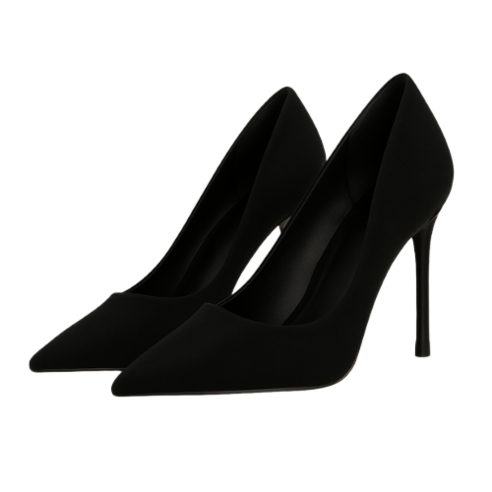 Escarpins LÉORA - Talon Aiguille 8cm Noir