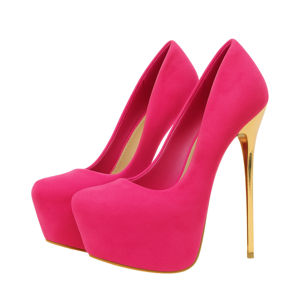 Escarpins DANAÉ - Talon Aiguille 16cm et Plateforme Rose